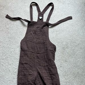 Brown Aerie overalls